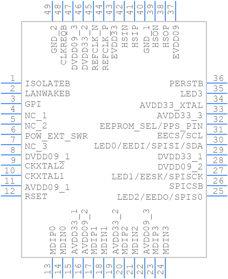 RTL8125BG-CG - Realtek - PCB symbol
