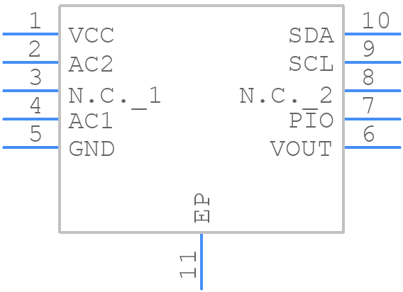 MAX66242ETB+ - Analog Devices - PCB symbol