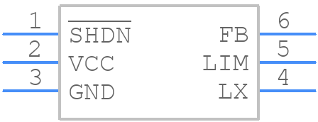 MAX1605EUT+ - Analog Devices - PCB symbol