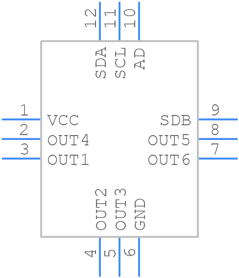 IS31FL3296-UTLS4-TR - Integrated Silicon Solution Inc. - PCB symbol