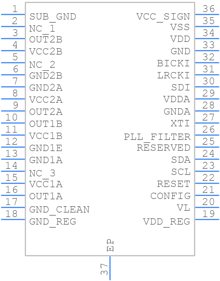 STA32813TR - STMicroelectronics - PCB symbol