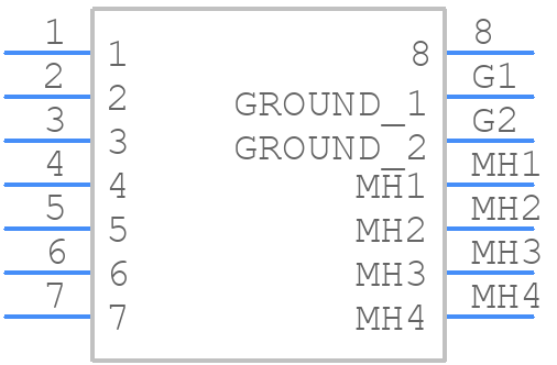 HR12-10RC-8SDL(71) - Hirose - PCB symbol