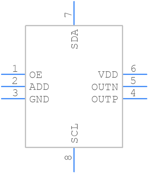 LMK61E2BAA-SIAT - Texas Instruments - PCB symbol