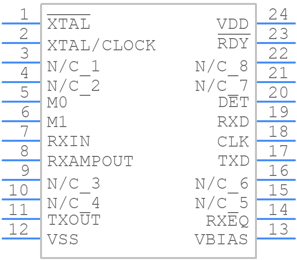MX604TN - CML Micro - PCB symbol