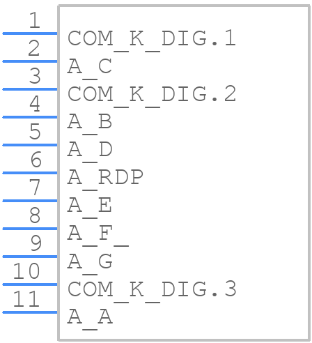 LTD080AUE-103A-01 - WENRUN - PCB symbol
