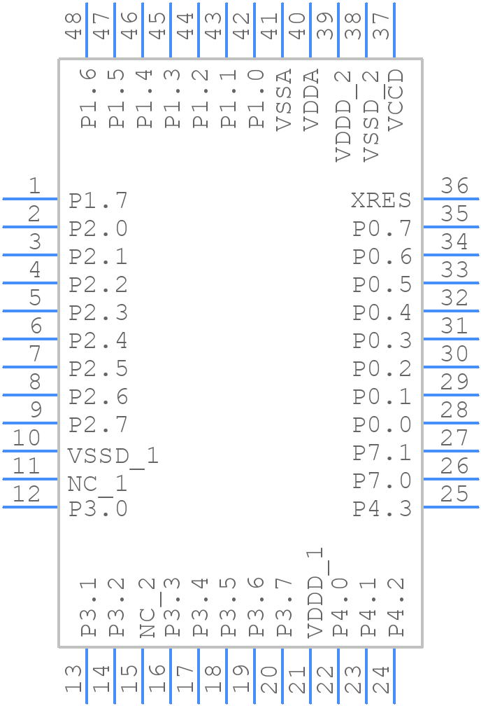 CY8C4147AZI-S463 - Infineon - PCB symbol
