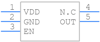 MAX40203AUK+T - Analog Devices - PCB symbol