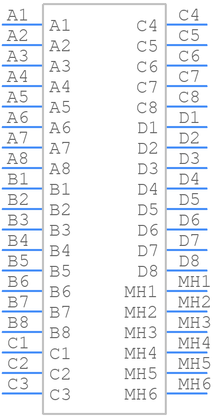 MTJG-4-88JX1-FSG-PG-LP-M148Y - Adam Tech - PCB symbol