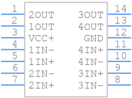 LMV339IPWG4 - Texas Instruments - PCB symbol