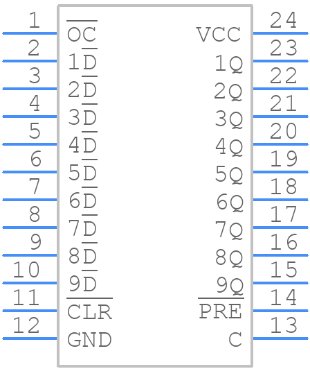 SN74ALS844DWR - Texas Instruments - PCB symbol