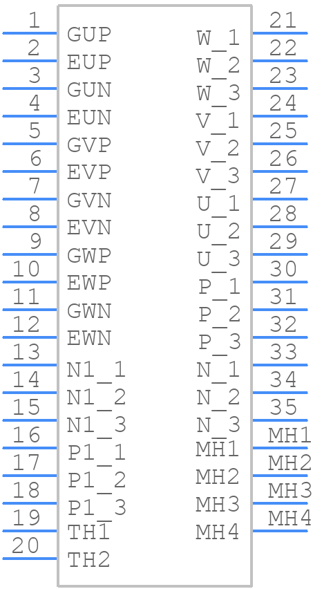 CM150TX-24T - Mitsubishi - PCB symbol