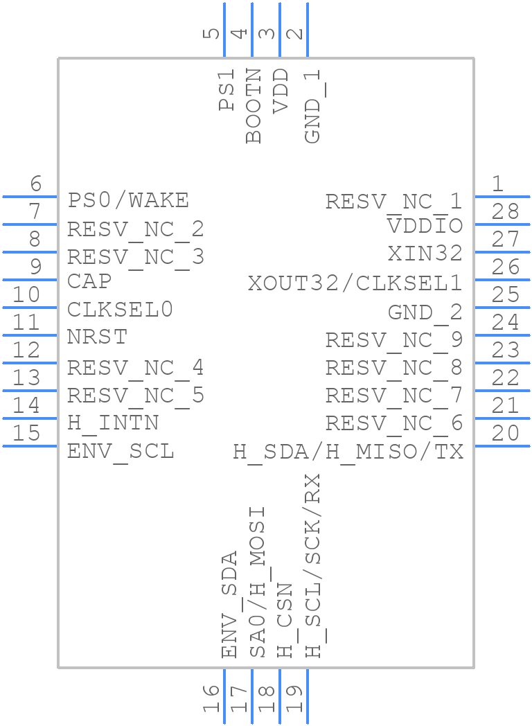 BNO086 - BOSCH - PCB symbol