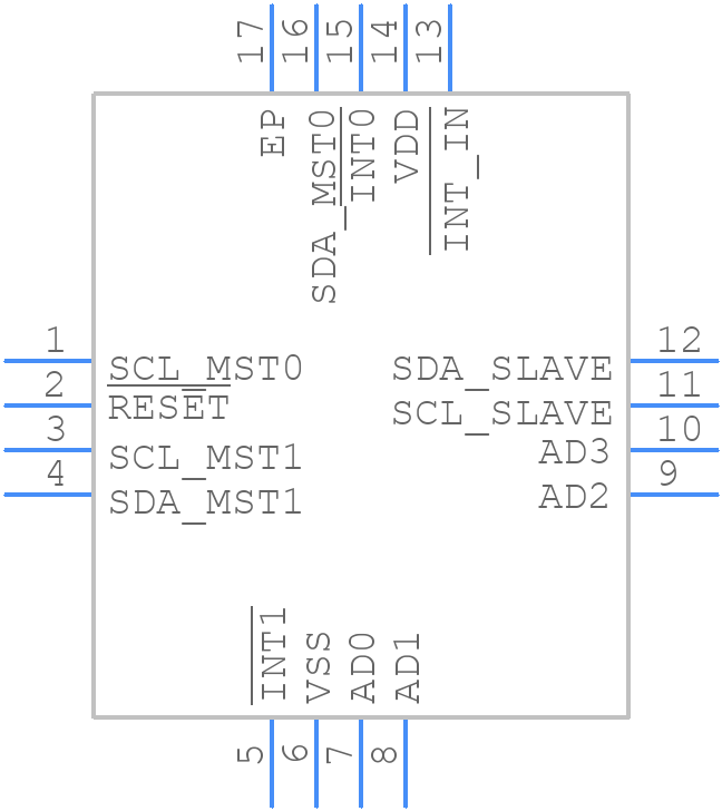 PCA9641BSHP - NXP - PCB symbol