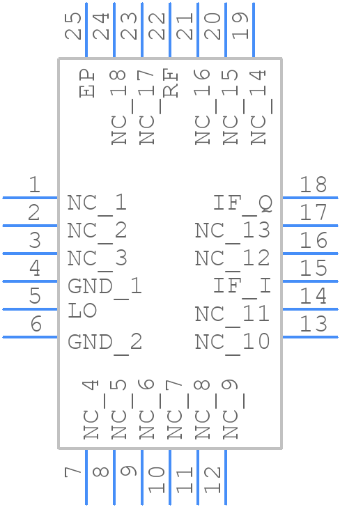SMIQ-6243H+ - Mini-Circuits - PCB symbol