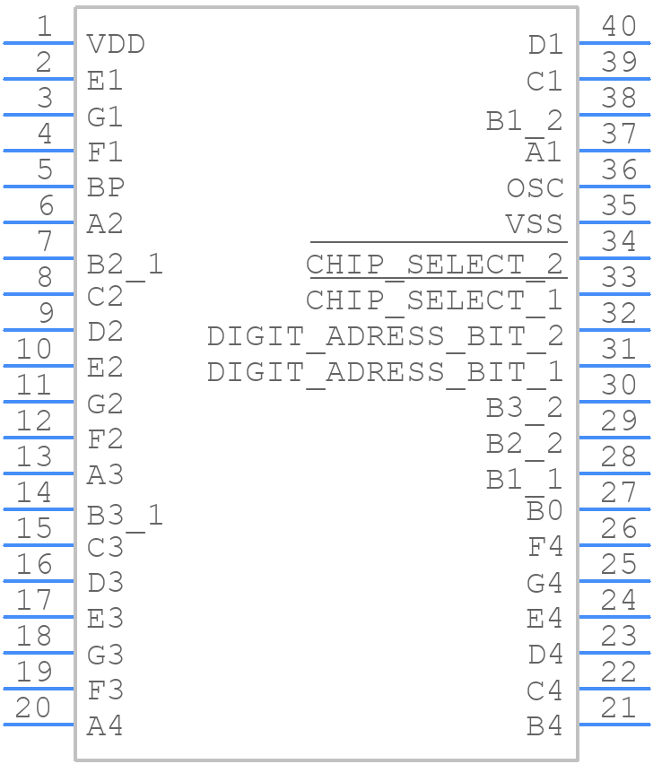 ICM7211AMIPLZ - Renesas Electronics - PCB symbol