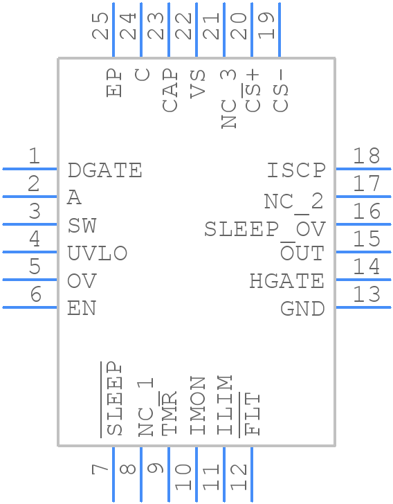 LM74910QRGERQ1 - Texas Instruments - PCB symbol