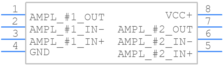 LM358JG - Texas Instruments - PCB symbol