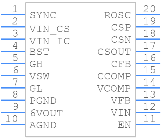 NCV8856ADBR2G - onsemi - PCB symbol