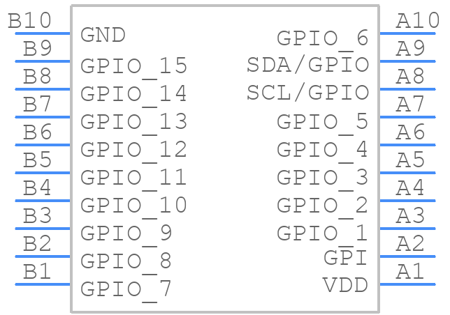 SLG46537M-DIP - Renesas Electronics - PCB symbol