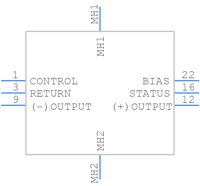 LD24KKW - Teledyne Technologies - PCB symbol