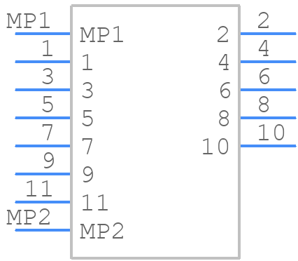 5047541100 - Molex - PCB symbol