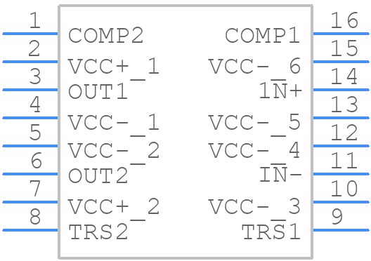 TLE2301INEE4 - Texas Instruments - PCB symbol