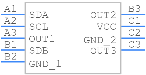 IS31FL3293-UTLS4-TR - Lumissil Microsystems - PCB symbol