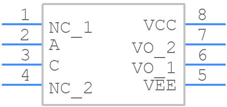 VOD3120AD - Vishay - PCB symbol