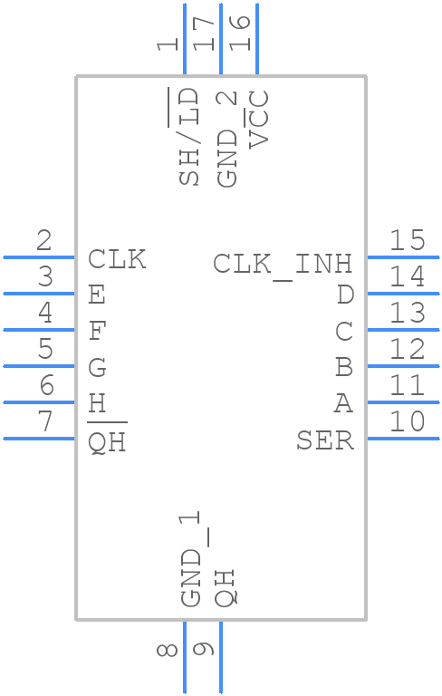 SN74HCS165QBQBRQ1 - Texas Instruments - PCB symbol