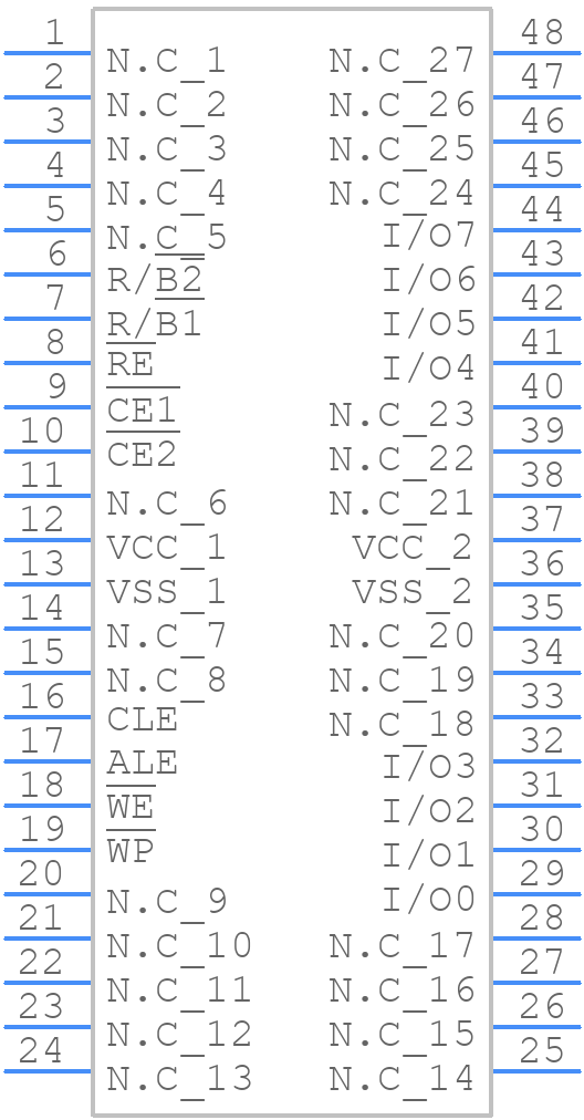 K9WAG08U1D-SIB00 - SAMSUNG - PCB symbol