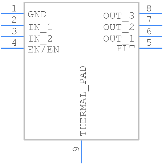 TPS2001CDGN - Texas Instruments - PCB symbol