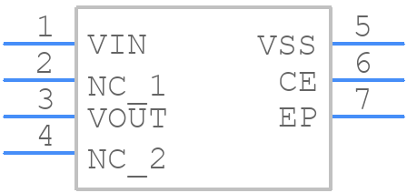 XC6204B551DR-G - Torex - PCB symbol