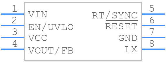 MAX17570CATA+T - Analog Devices - PCB symbol