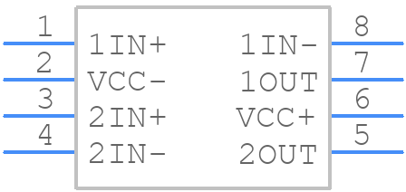 LT1013DDR - Texas Instruments - PCB symbol