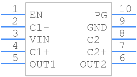 TPS60303DGSG4 - Texas Instruments - PCB symbol