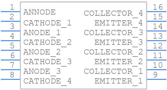 PS2811-4-V-F3-A - Renesas Electronics - PCB symbol