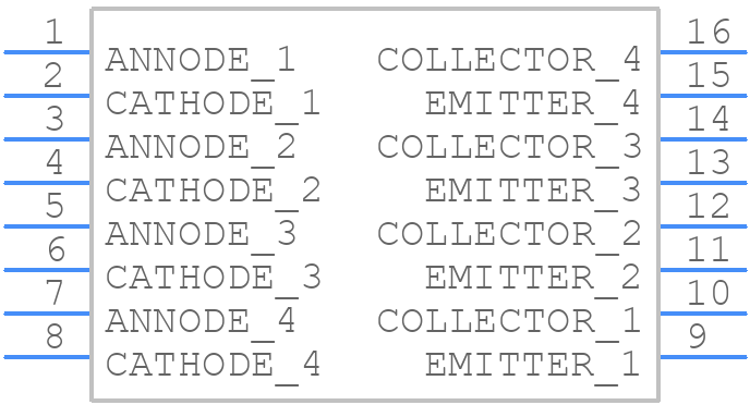 PS2811-4-V-A - Renesas Electronics - PCB symbol