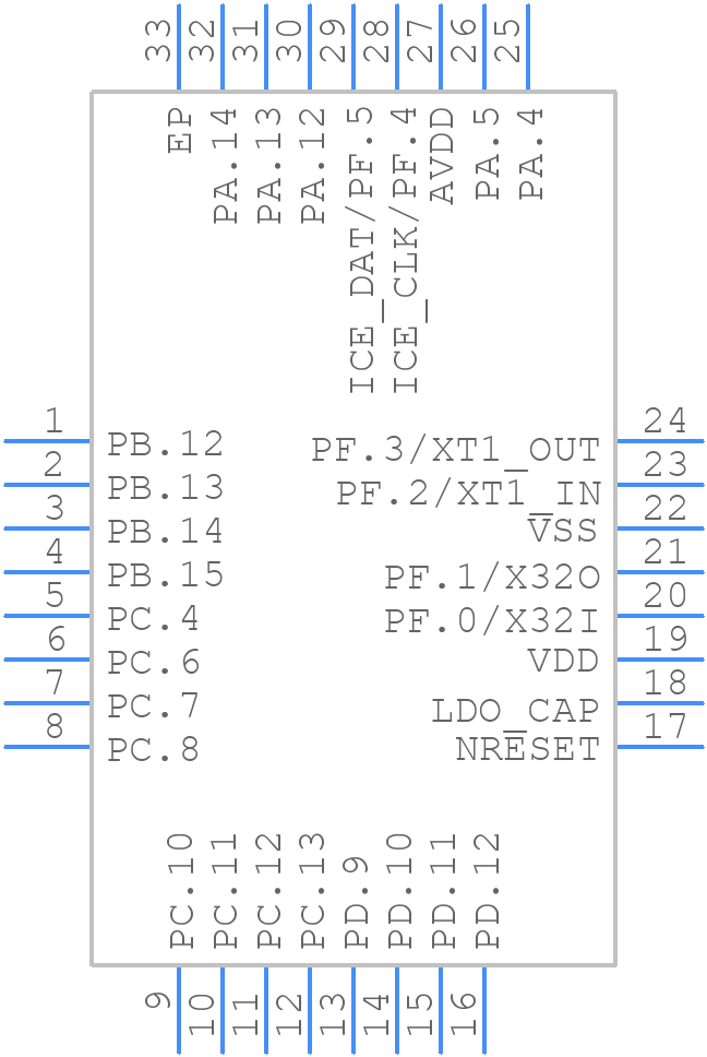 NANO102ZB1AN - Nuvoton - PCB symbol