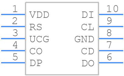 OSL10564-CD4026B-R - OptoSupply - PCB symbol