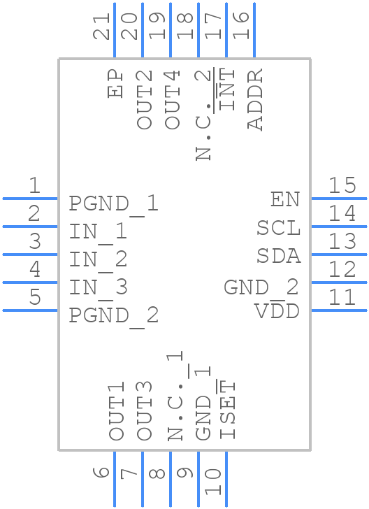 MAX20087ATPA/VY+ - Analog Devices - PCB symbol