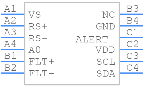 MAX40080ANC+ - Analog Devices - PCB symbol
