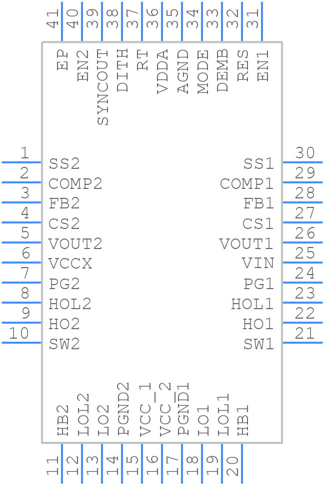 LM5143QRWGTQ1 - Texas Instruments - PCB symbol