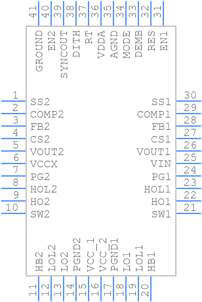 LM5143QRWGRQ1 - Texas Instruments - PCB symbol