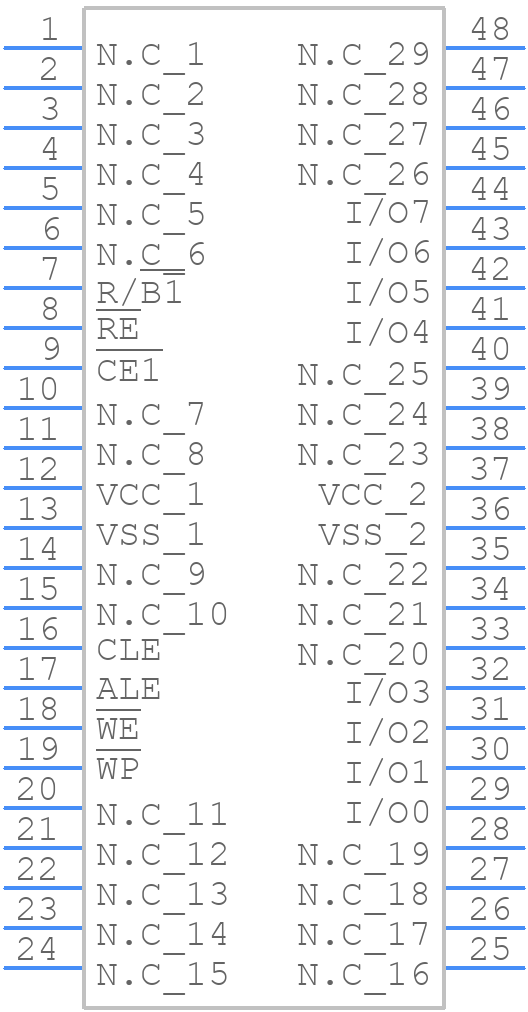 K9F4G08U0D-SIB0 - SAMSUNG - PCB symbol