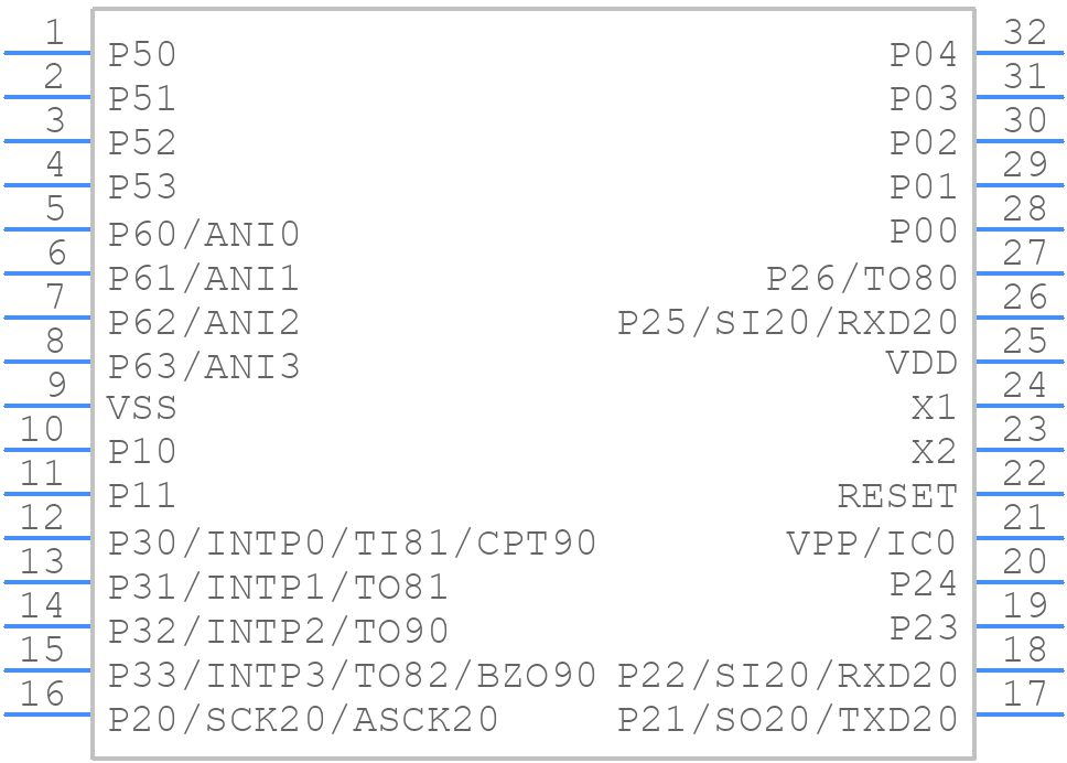 D78F9189CT - NEC - PCB symbol