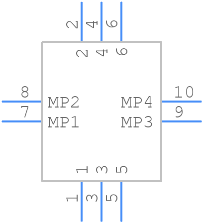 WP55DK-P006VA1-R20000 - JAE - PCB symbol