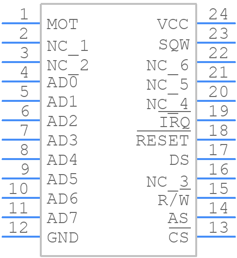 DS12887 - Analog Devices - PCB symbol
