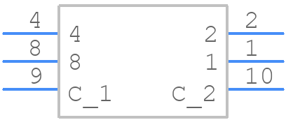 RDS-10S-7229-R-SMT - Same Sky - PCB symbol