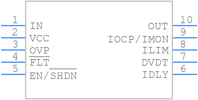 TPS16416DRCR - Texas Instruments - PCB symbol