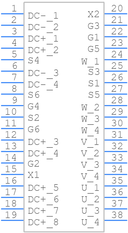 FS13MR12W2M1HC55BPSA1 - Infineon - PCB symbol